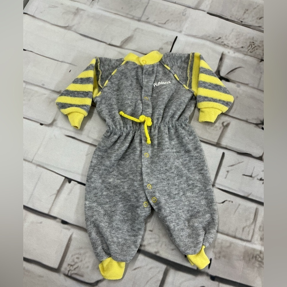 Plays Kool vintage Gray and Yellow Kids One Piece